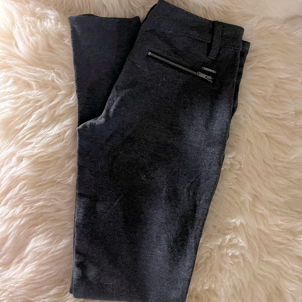 Charcoal Grey Soft Stretch Straight Jeans